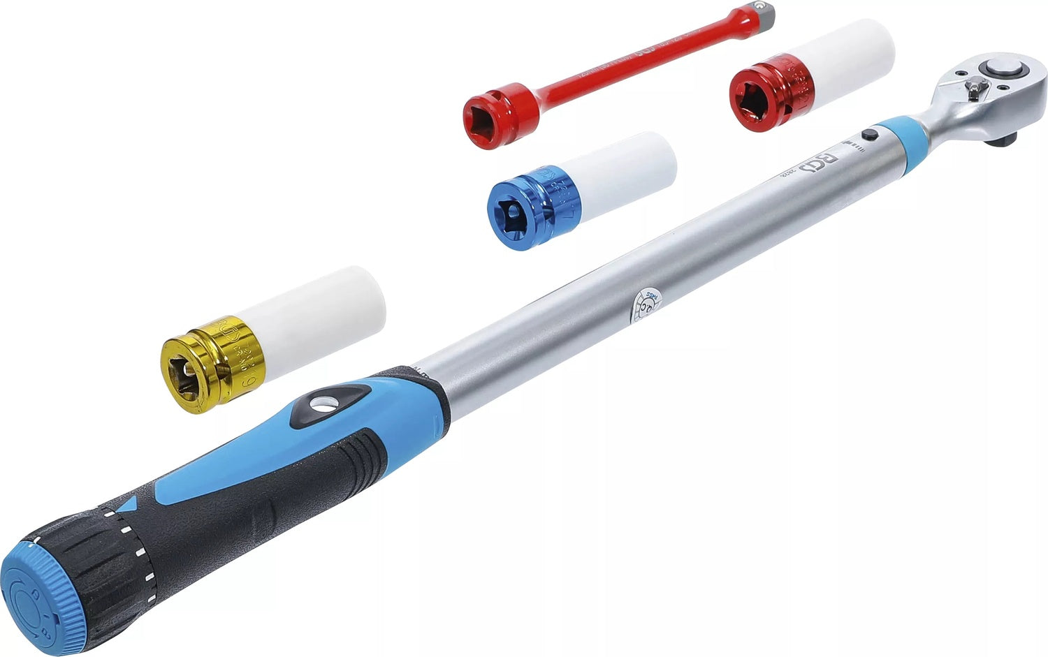 BGS 2818 Satz Drehmomentschlüssel 40-200Nm inkl. 3 Nüssen 17 - 19 - 21mm