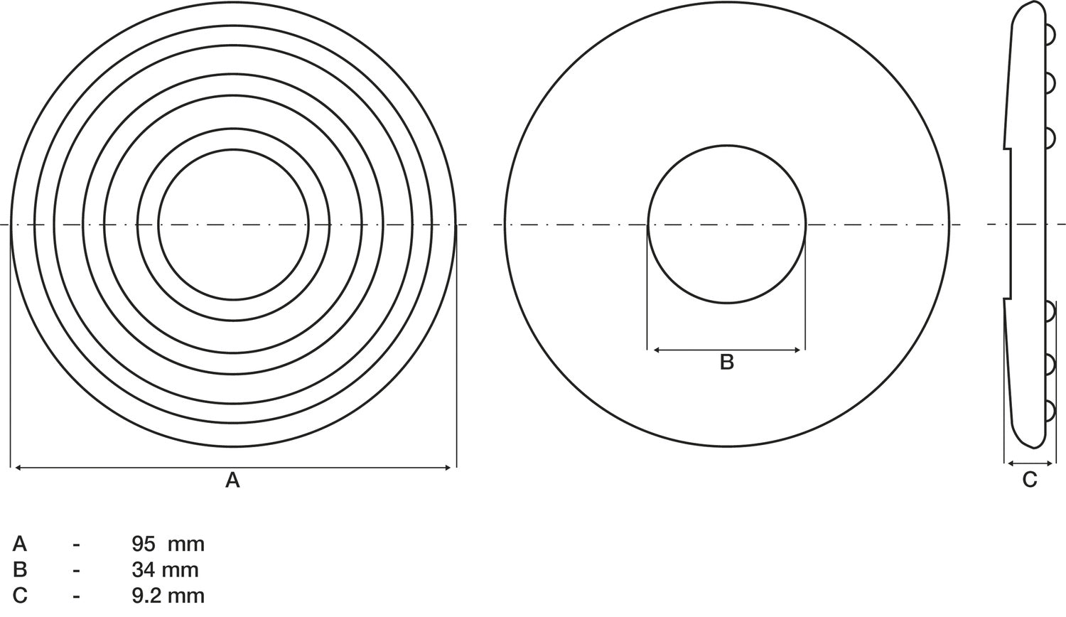 BGS 2889-2 Ersatz Gummipad für Artikel 2889