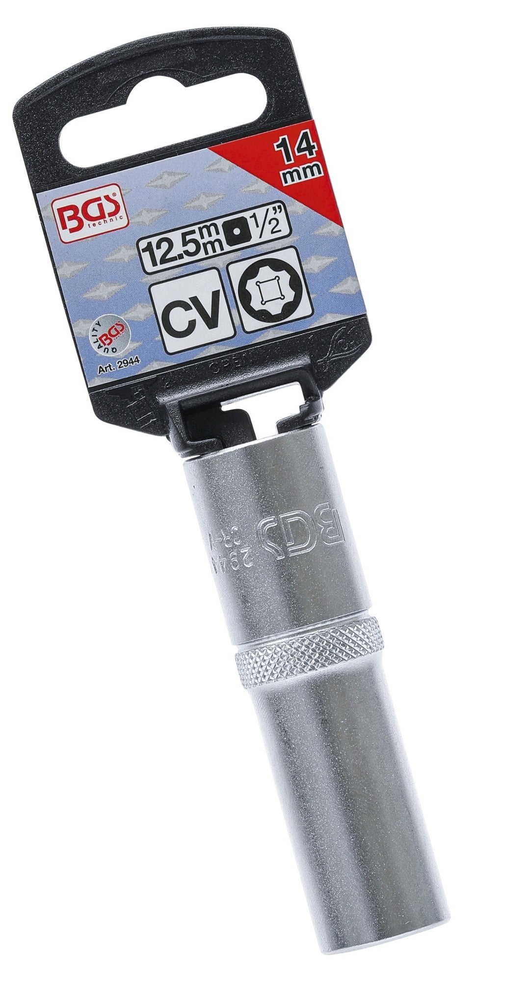 BGS 2944 Nuss / Stecknuss 14mm lang/tief Super Lock Wellenprofil Antrieb 12,5mm (1/2")