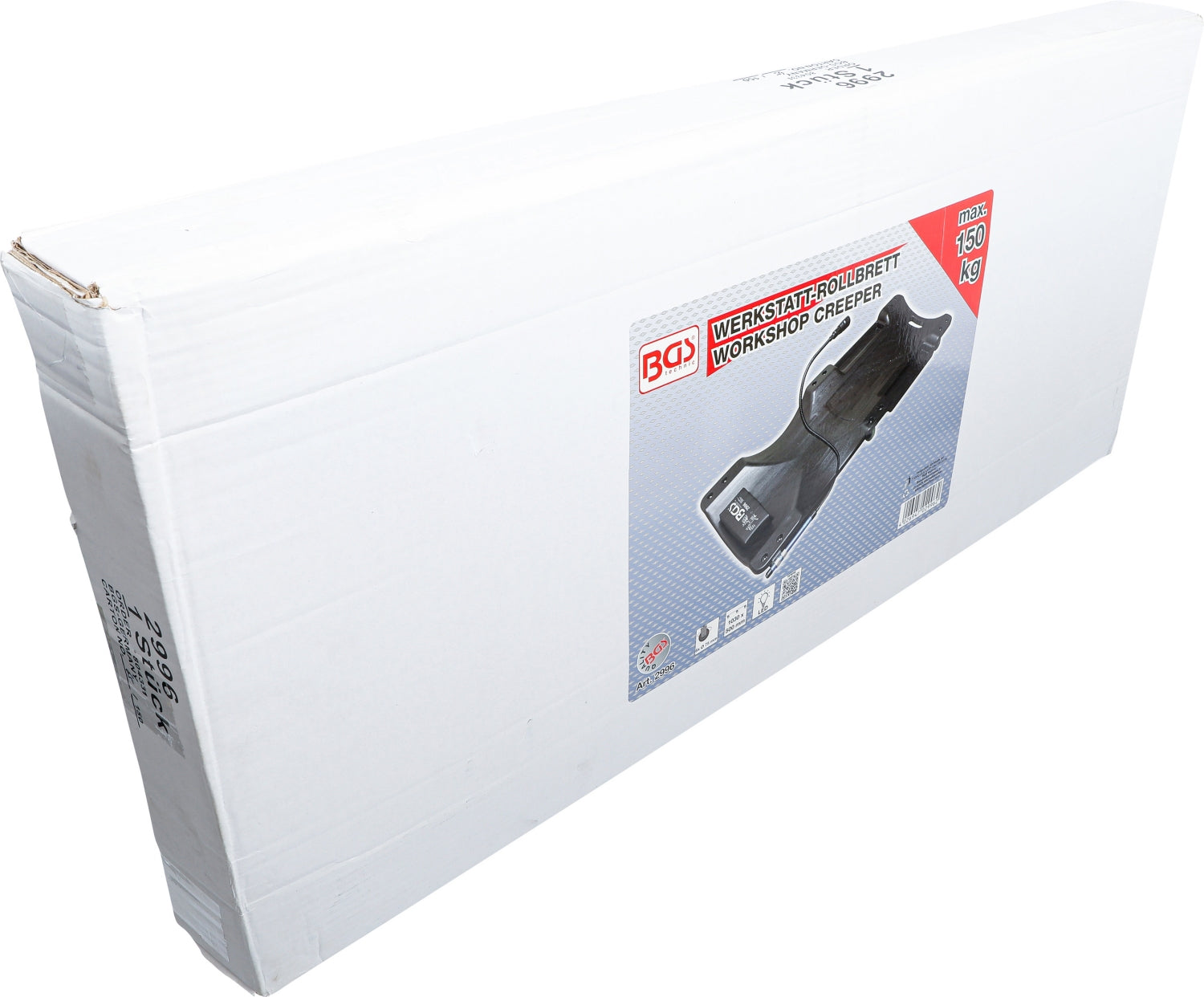 BGS 2996 Werkstatt Rollbrett 1030 x 500mm mit Arbeitslampe