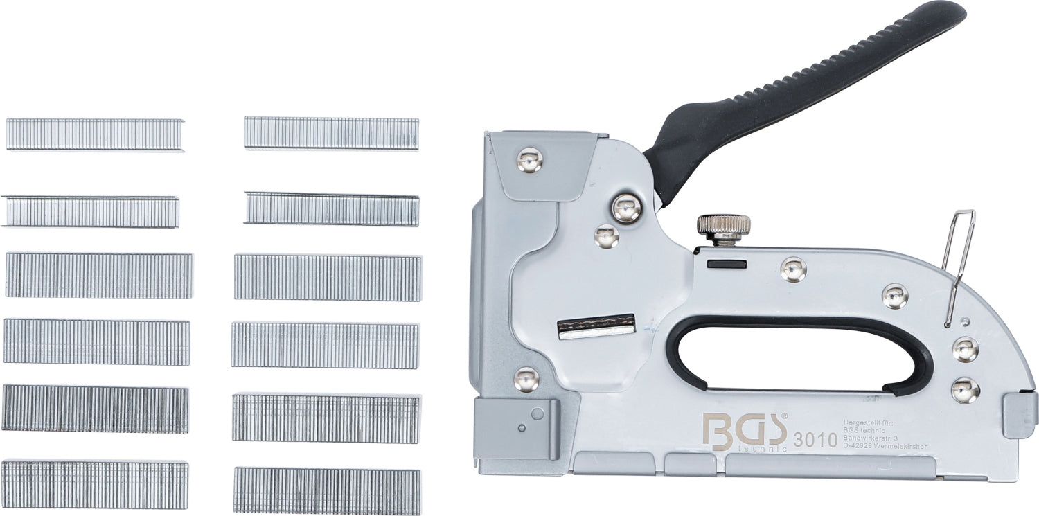 BGS 3010 Handtacker für Klammern 6 - 17mm Nägel & Stifte 12 - 16mm
