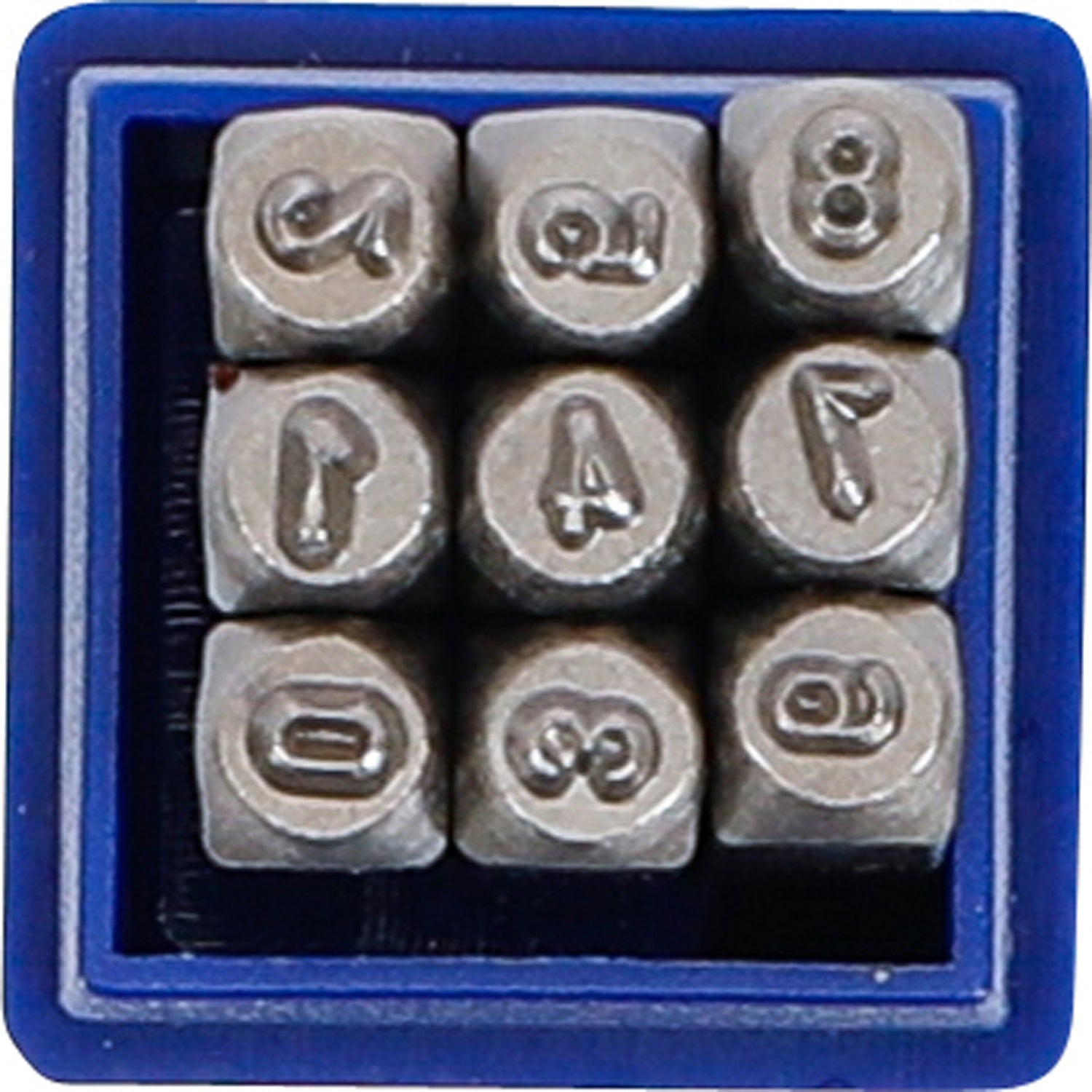 BGS 3028 Einschlagzahlen Höhe 2,5mm im Kästchen aus Kunststoff