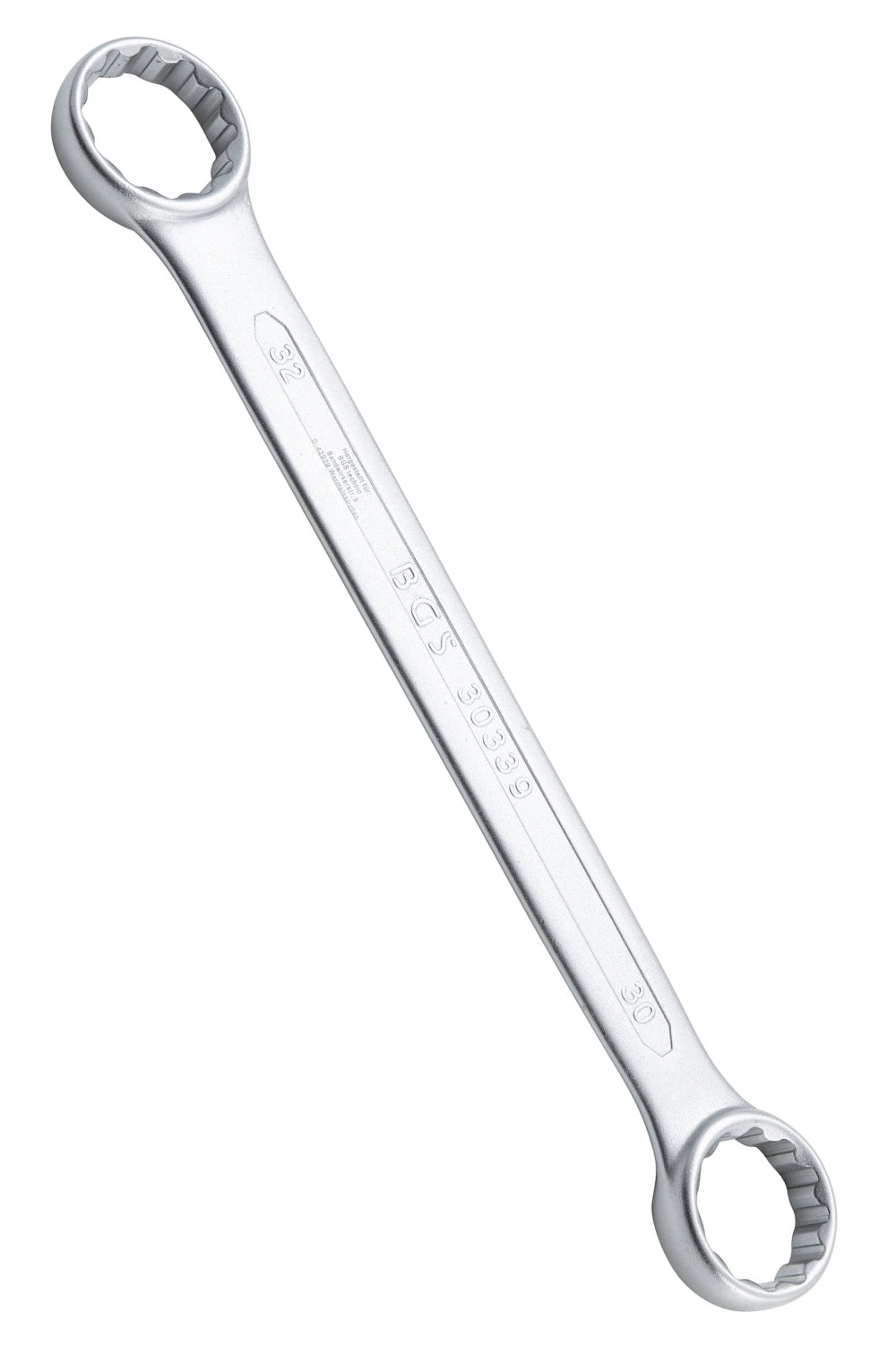 BGS 30339 Doppelringschlüssel extra flach SW 30 x 32mm metrisch kalt geschmiedet
