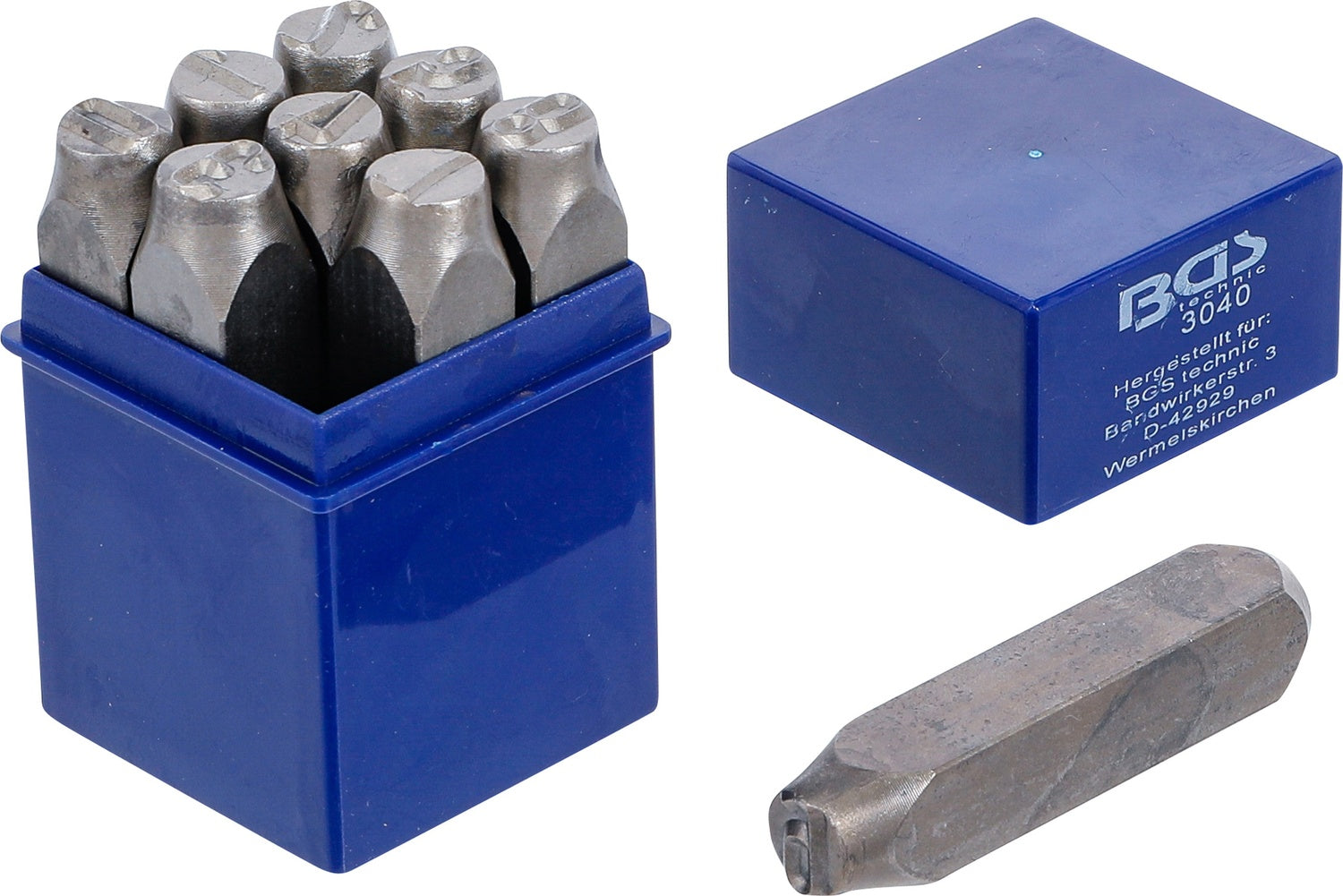 BGS 3040 Einschlagzahlen Höhe 12mm im Kästchen aus Kunststoff