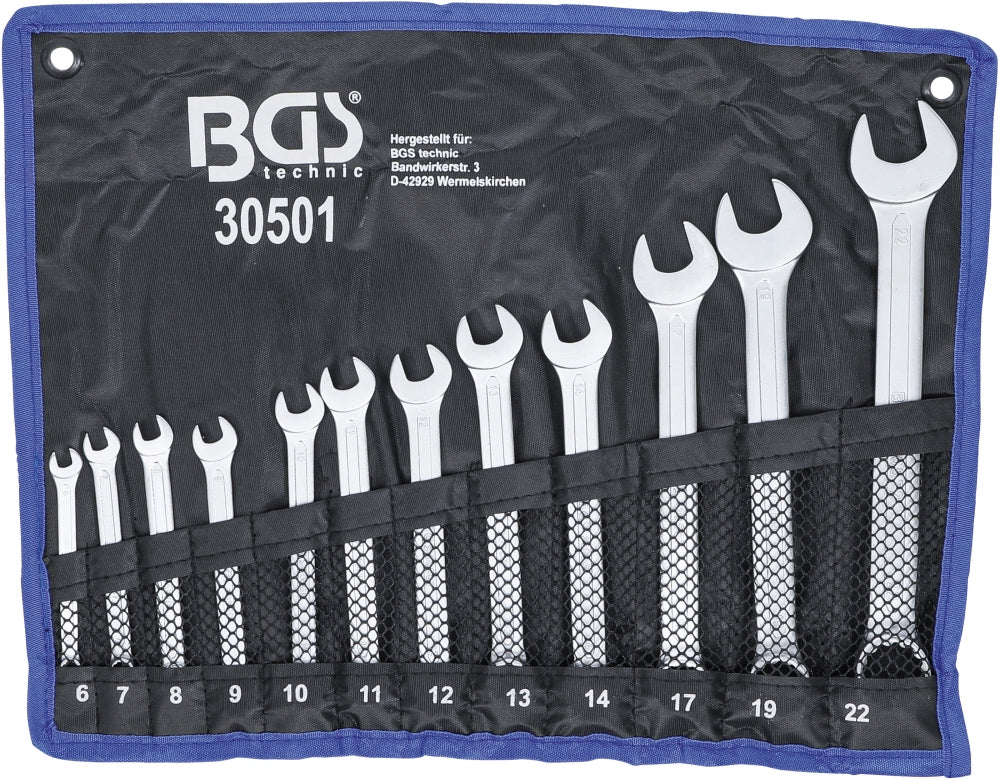 BGS 30501 Satz Ringmaulschlüssel SW 6 - 22mm metrisch 12 teilig