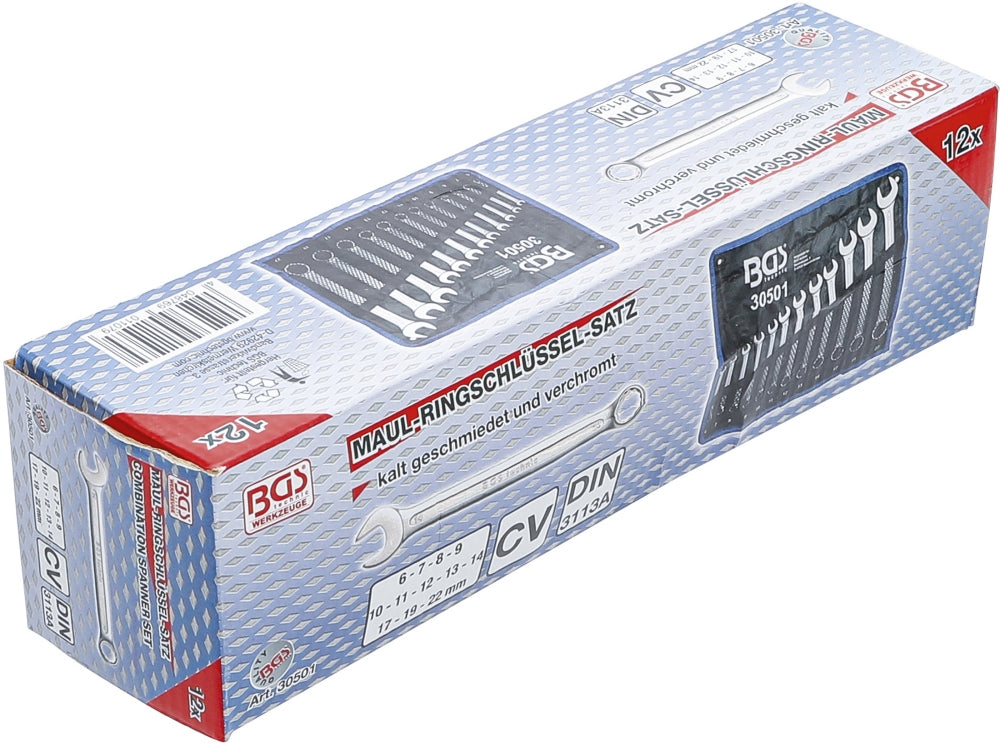BGS 30501 Satz Ringmaulschlüssel SW 6 - 22mm metrisch 12 teilig