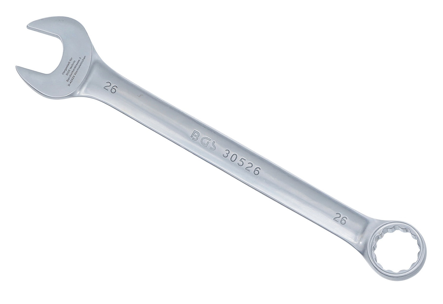 BGS 30526 Ringmaulschlüssel SW 26mm metrisch kalt geschmiedet seidenmatt