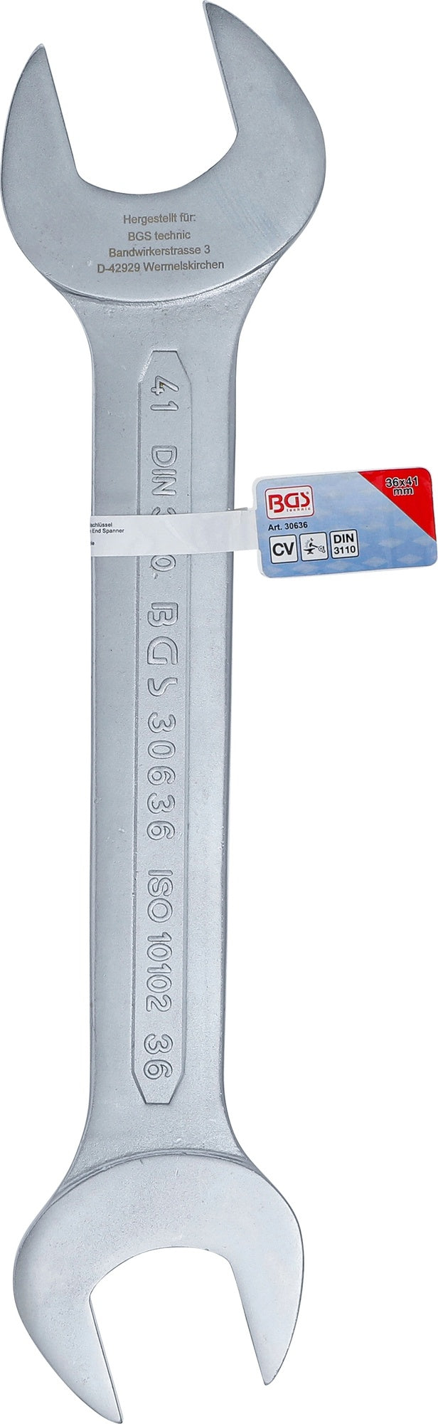 BGS 30636 Doppelmaulschlüssel SW 36 x 41mm metrisch kalt geschmiedet