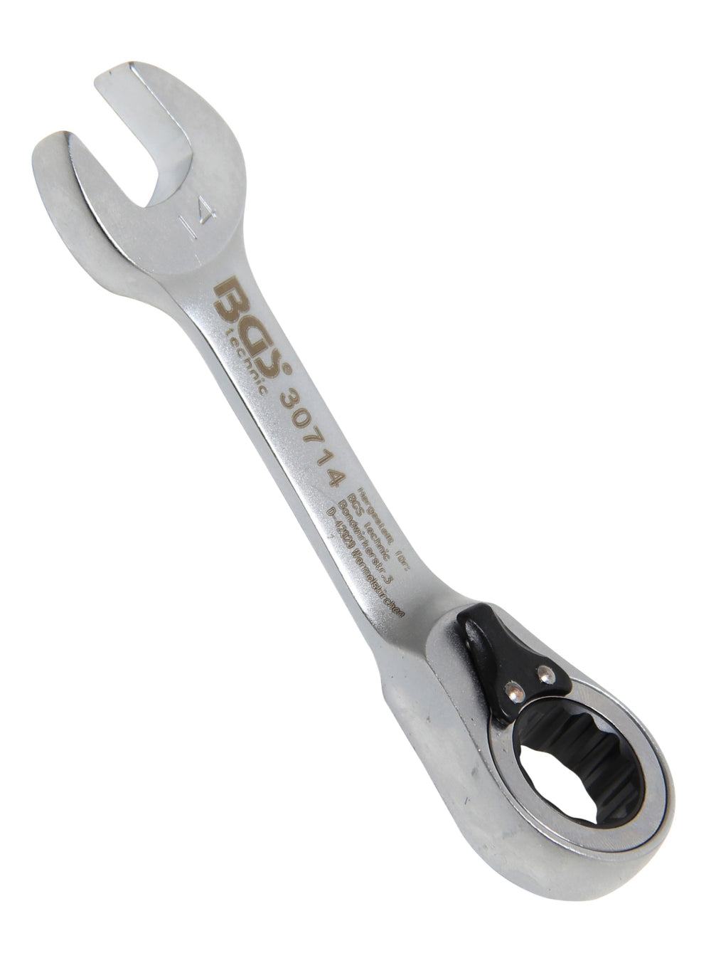 BGS 30714 Ratschenringmaulschlüssel kurz umschaltbar SW 14mm