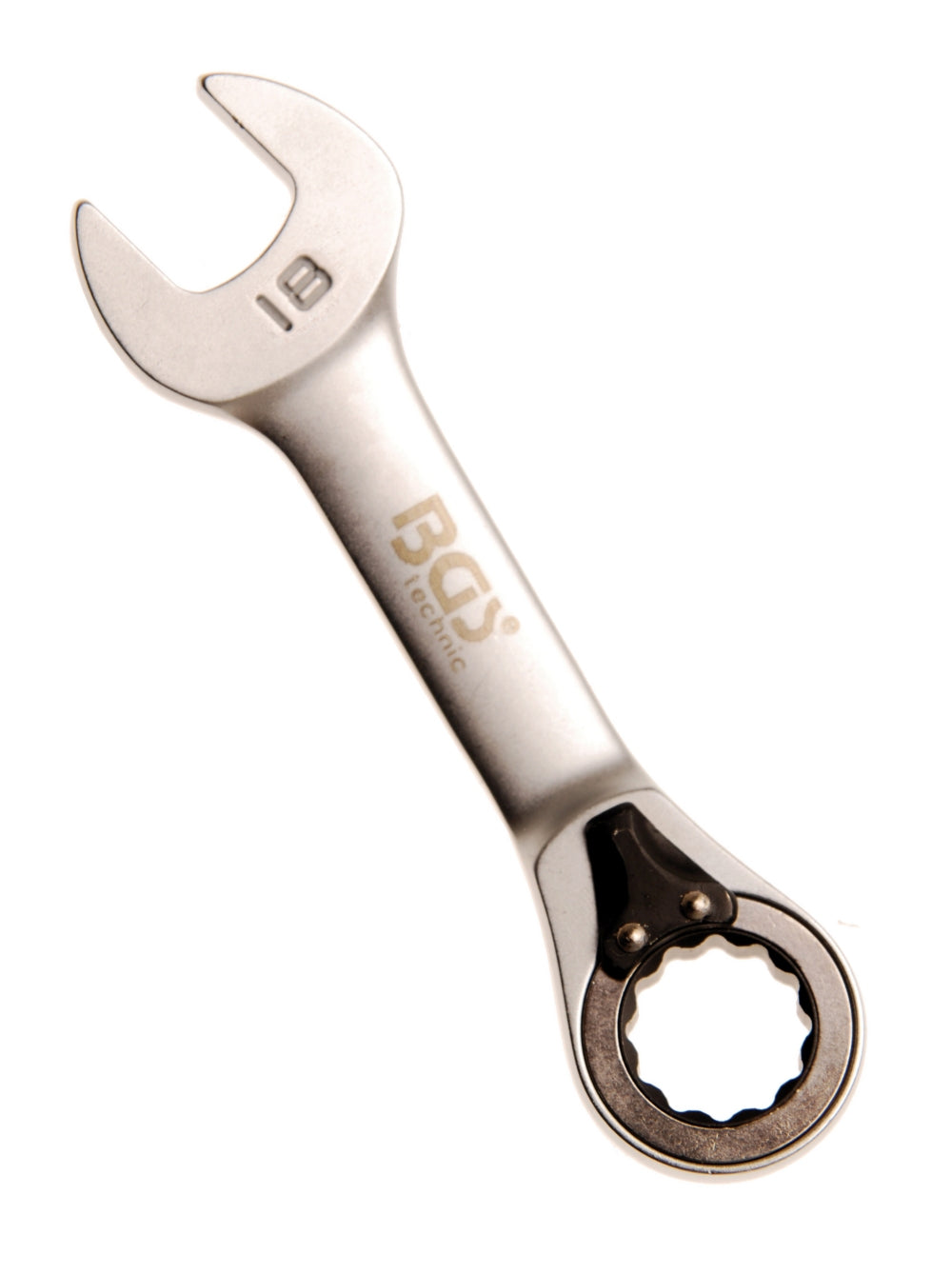 BGS 30718 Ratschenringmaulschlüssel kurz umschaltbar SW 18mm