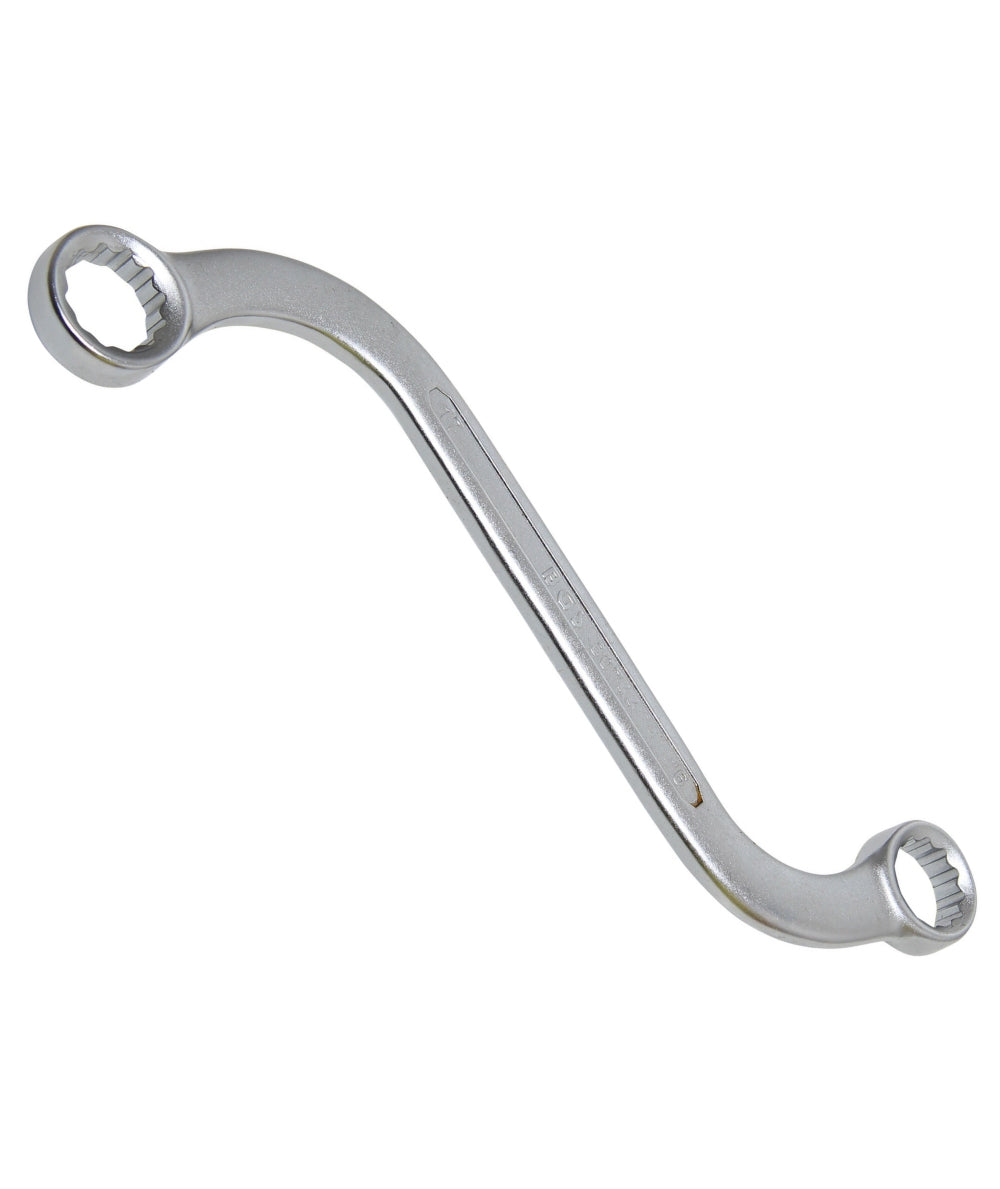 BGS 30744 Doppelringschlüssel S-Form Zwölfkant SW 16 x 17mm metrisch kalt geschmiedet