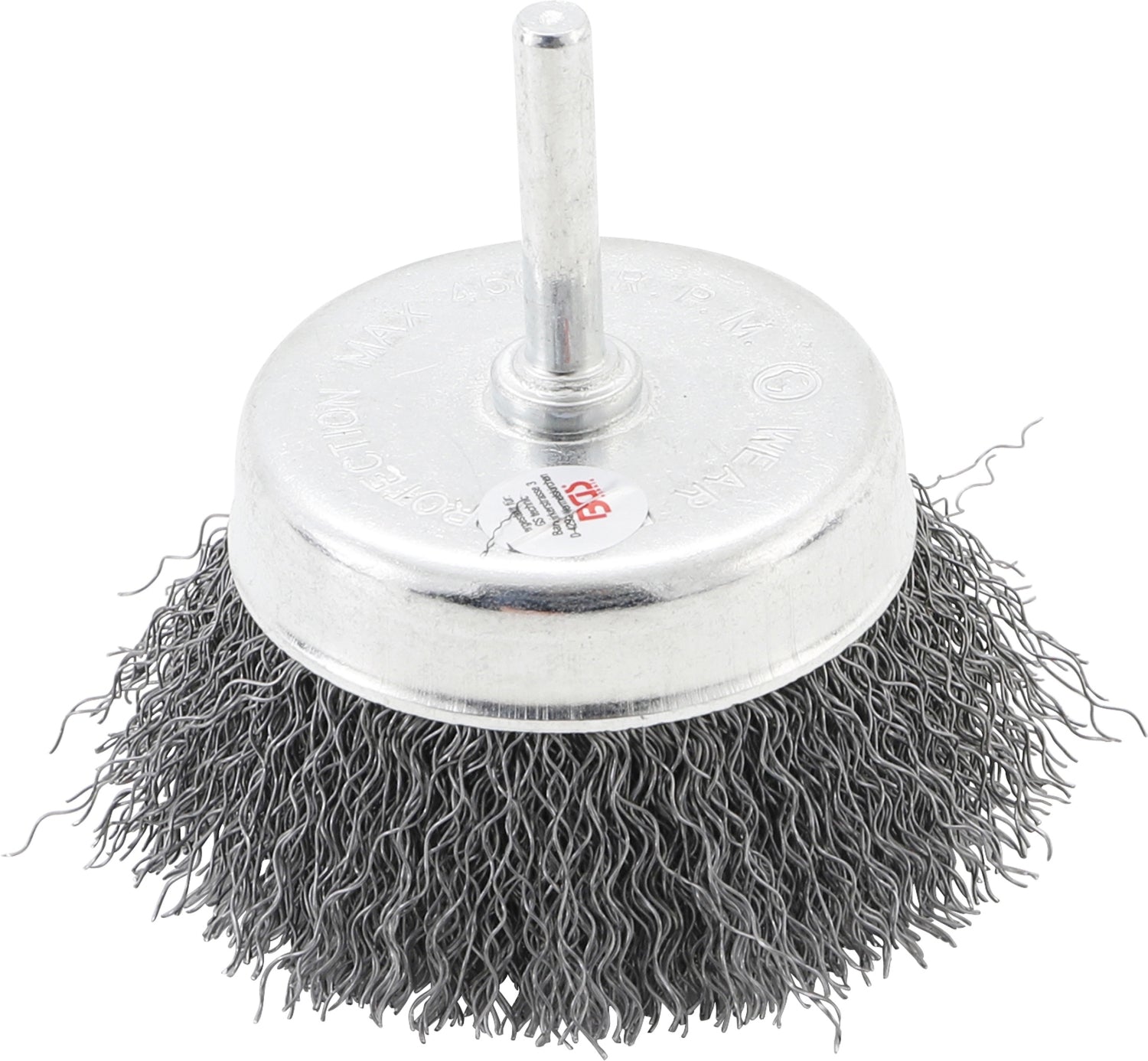 BGS 3076 Topfbürste Drahbürste Ø75mm Aufnahme Ø6mm Stift Stahl
