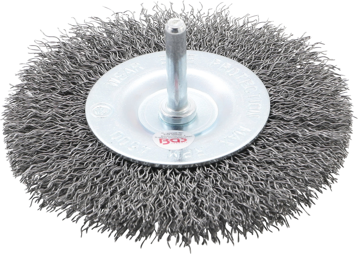 BGS 3077 Scheibenbürste Ø100mm Aufnahme Ø6mm Stift Stahl