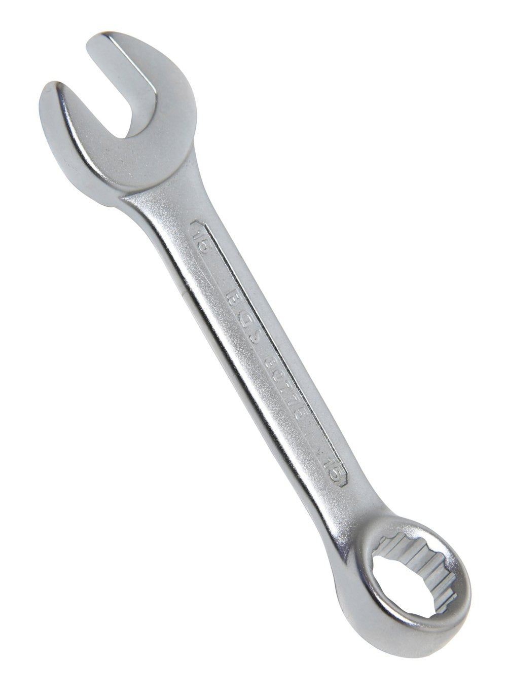 BGS 30775 Ringmaulschlüssel extra kurz SW 15mm metrisch kalt geschmiedet