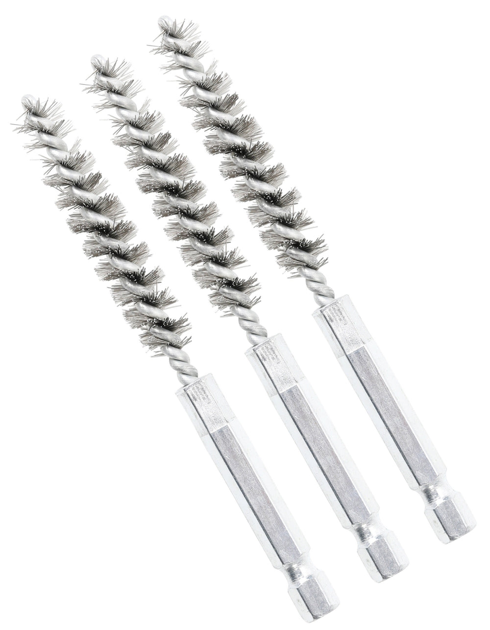 BGS 3078-10-S Stahlbürste 10mm Antrieb Außensechskant 6,3mm (1/4") 3 teilig