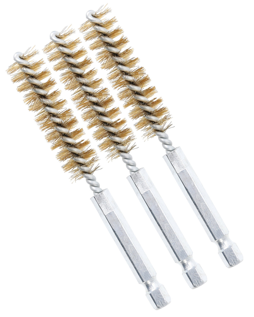 BGS 3078-13-M Messingbürste 13mm Antrieb Außensechskant 6,3mm (1/4") 3 teilig