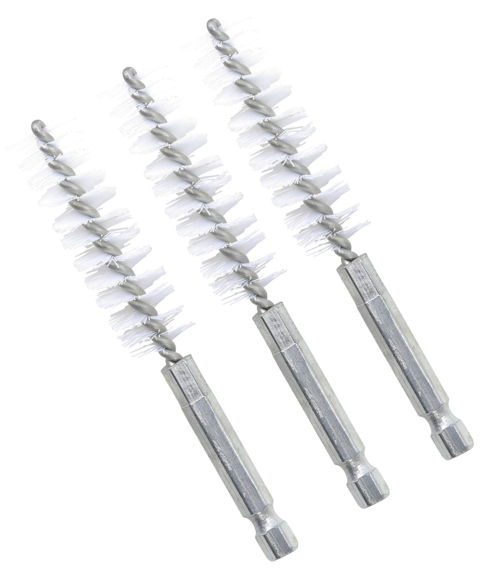 BGS 3078-15-N Nylonbürste 15mm Antrieb Außensechskant 6,3mm (1/4") 3 teilig