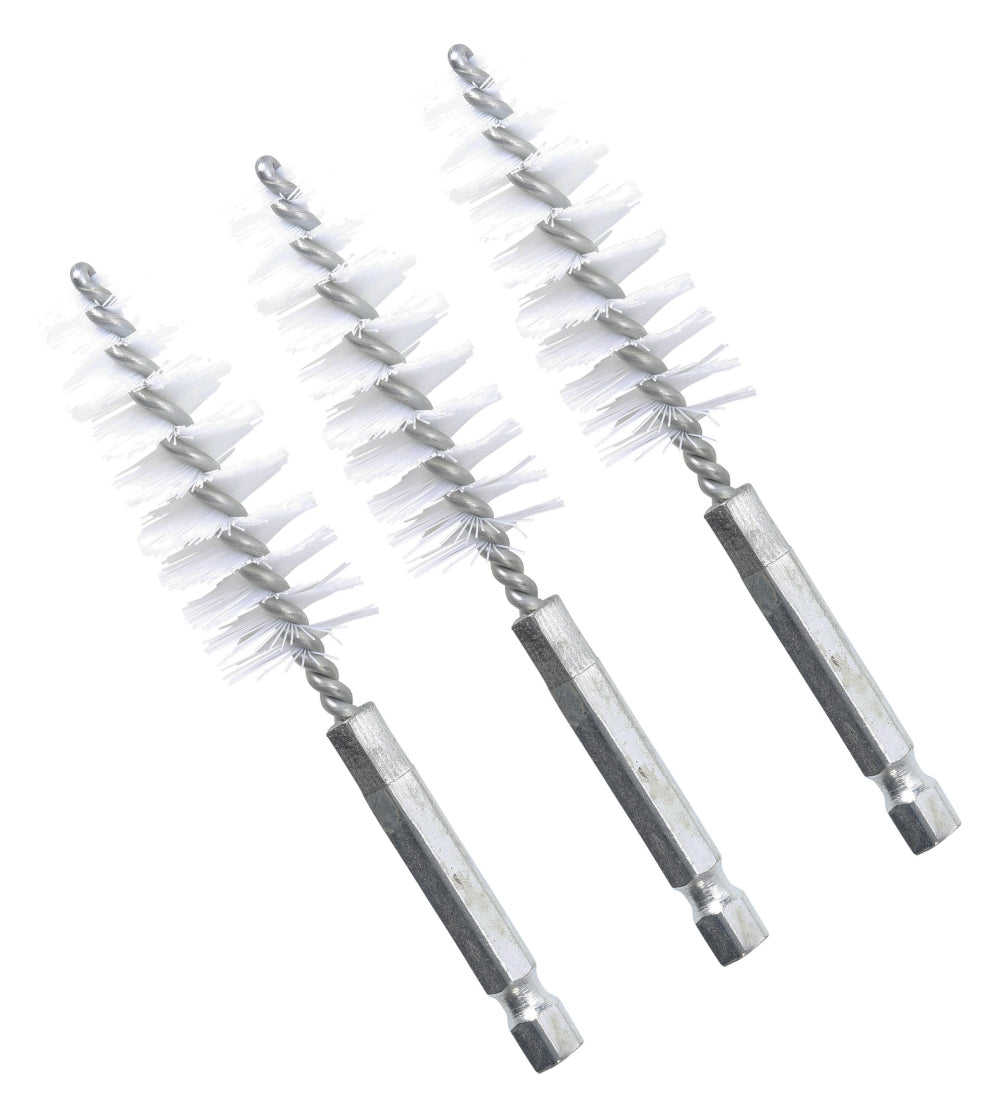 BGS 3078-19-N Nylonbürste 19mm Antrieb Außensechskant 6,3mm (1/4") 3 teilig