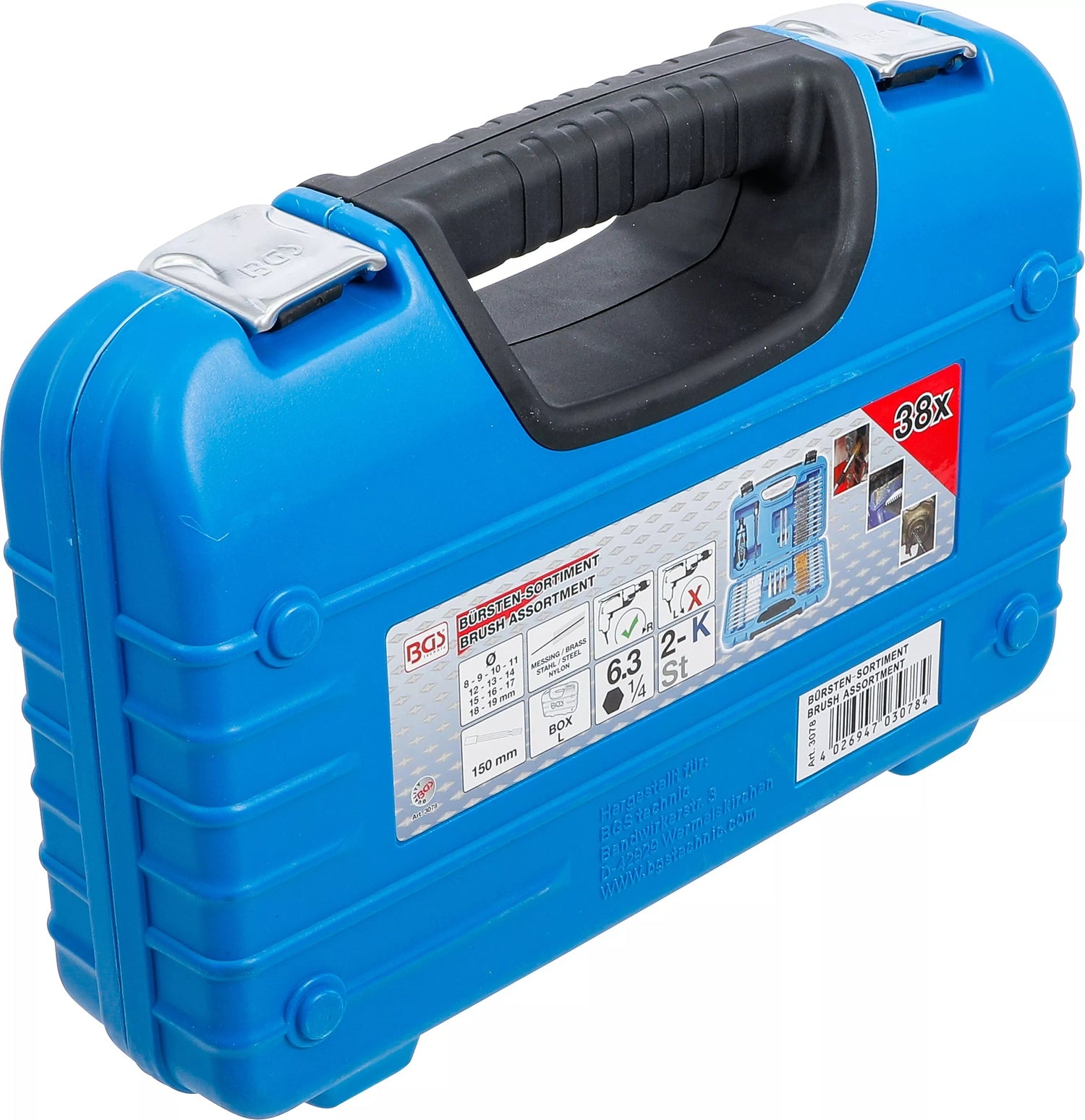 BGS 3078 Satz Bürsten Reinigen und Entgraten von Maschinenteilen im Koffer
