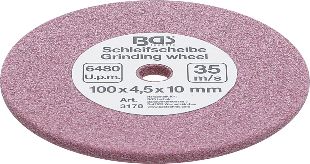BGS 3178 Schleifscheibe für Artikel 3180 Ø 100 x 4,5 x 10mm
