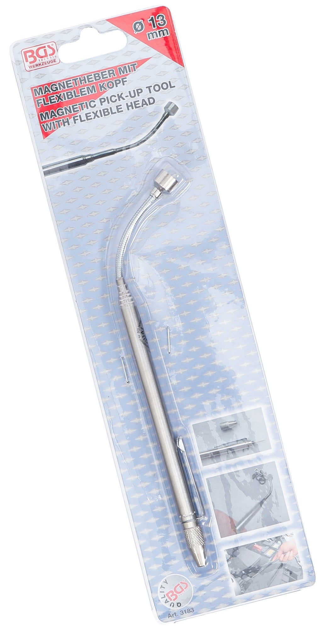 BGS 3183 Magnetheber mit flexiblem Kopf Länge 580mm Zugkraft 1,6kg