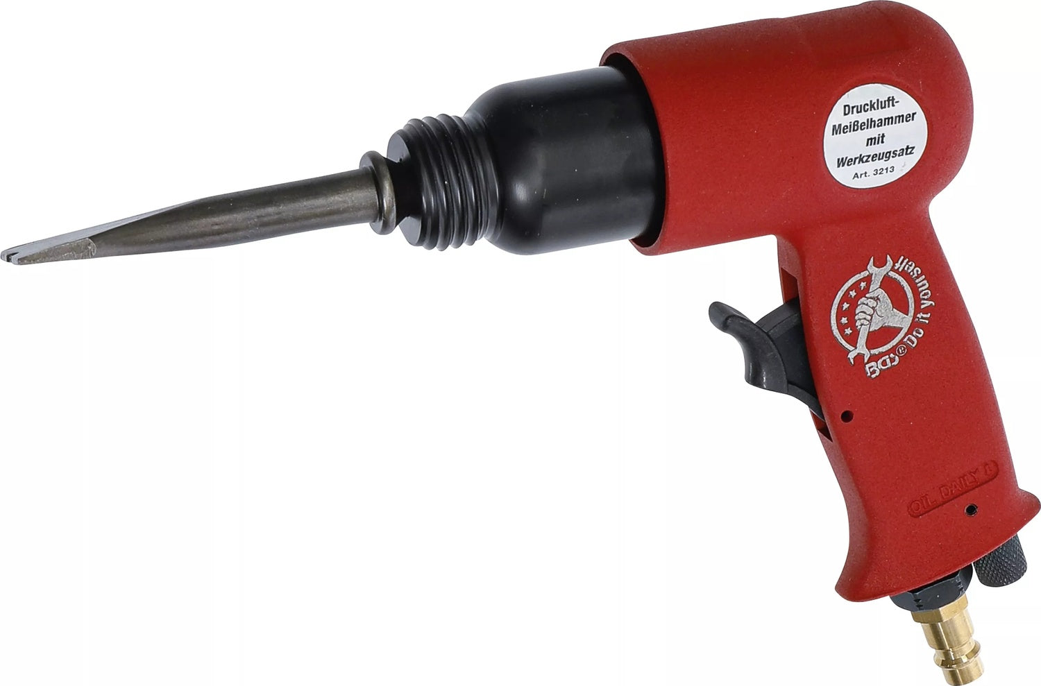 BGS DIY 3213 Satz Druckluft Meißelhammer mit Werkzeug 8 teilig