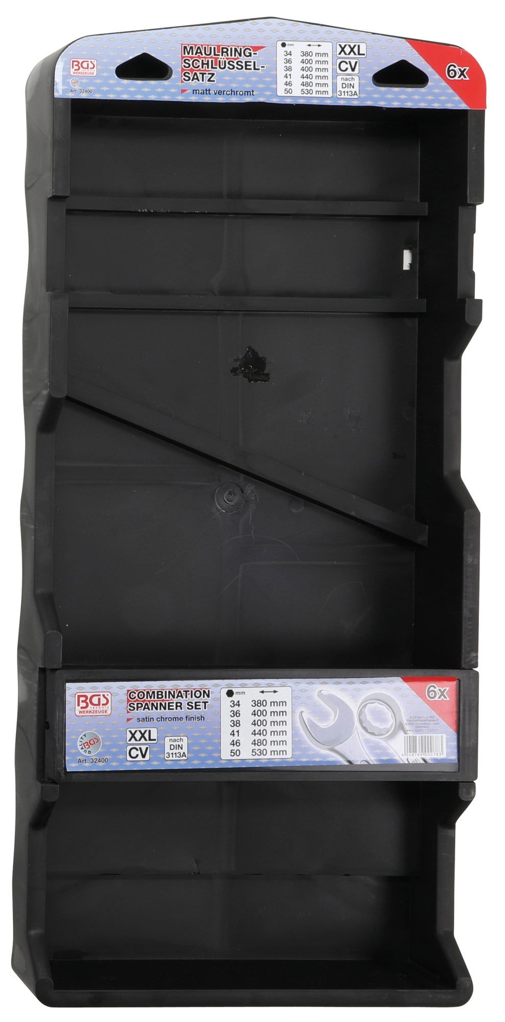 BGS 32400 Satz Ringmaulschlüssel extra lang SW 34 - 50mm metrisch 6 teilig