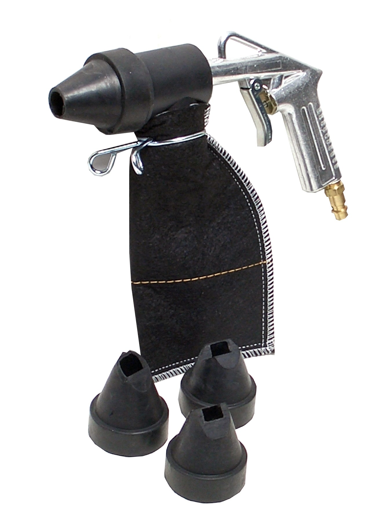 BGS 3243 Druckluft Sandstrahlpistole inkl. 4 Düsen und Vorratssack