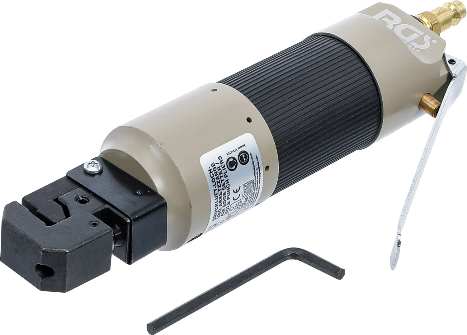 BGS 3255 Druckluft Loch- und Absetzzange (Lochzange + Absetzzange in einem Gerät)