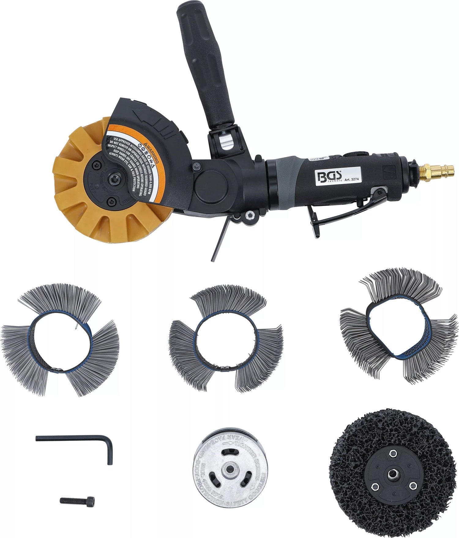 BGS 3274 Satz Druckluft Multi Schleifer Schleifgerät