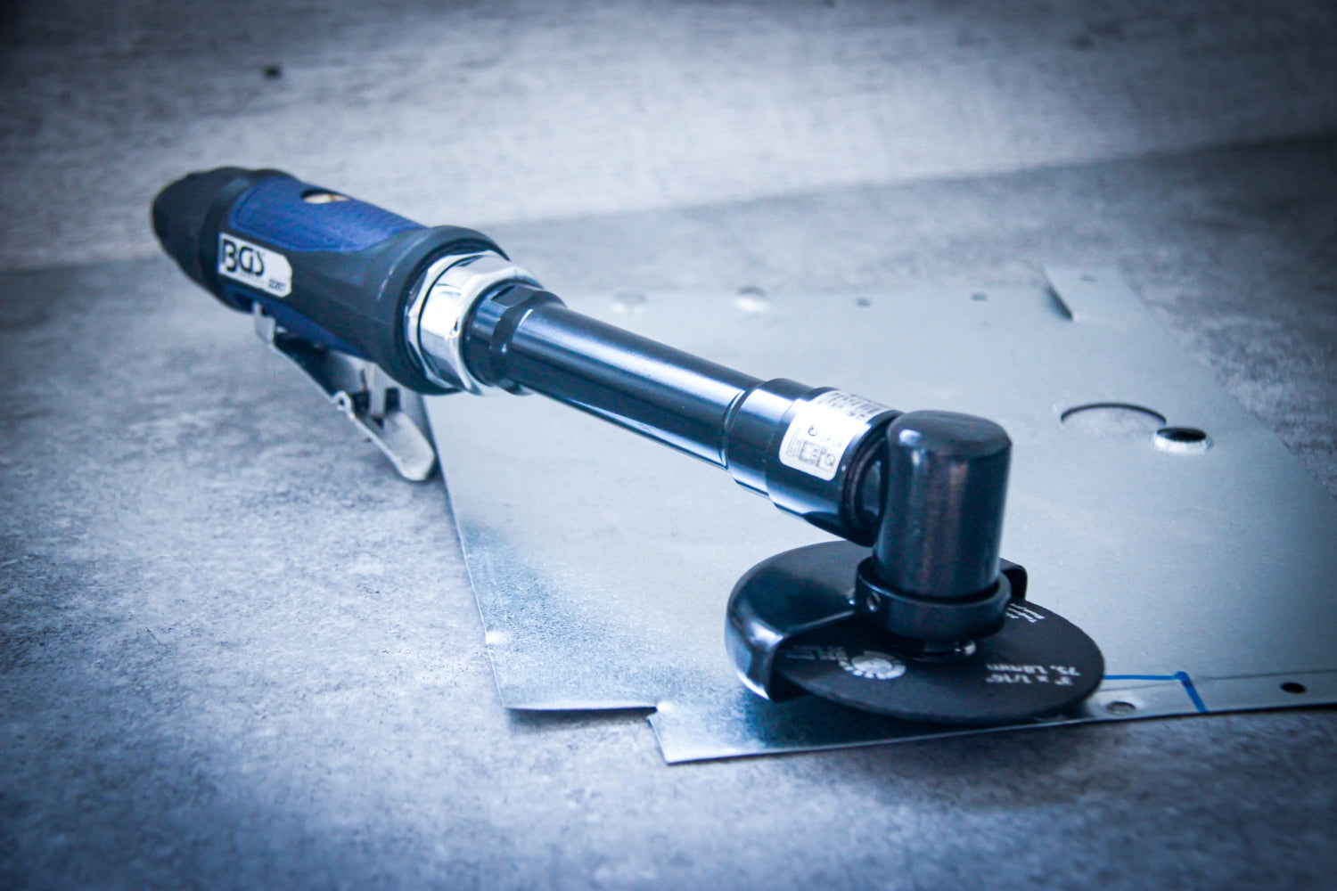 BGS 3287 Druckluft Trennschneider extra lang für Ø75mm Scheiben Länge 310mm