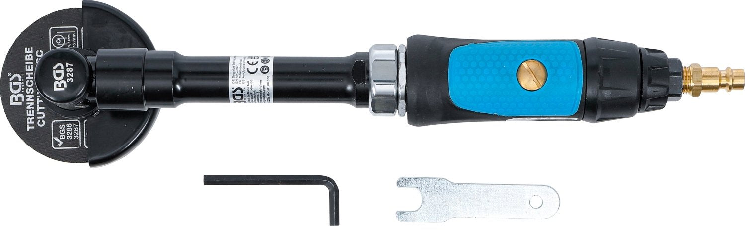 BGS 3287 Druckluft Trennschneider extra lang für Ø75mm Scheiben Länge 310mm