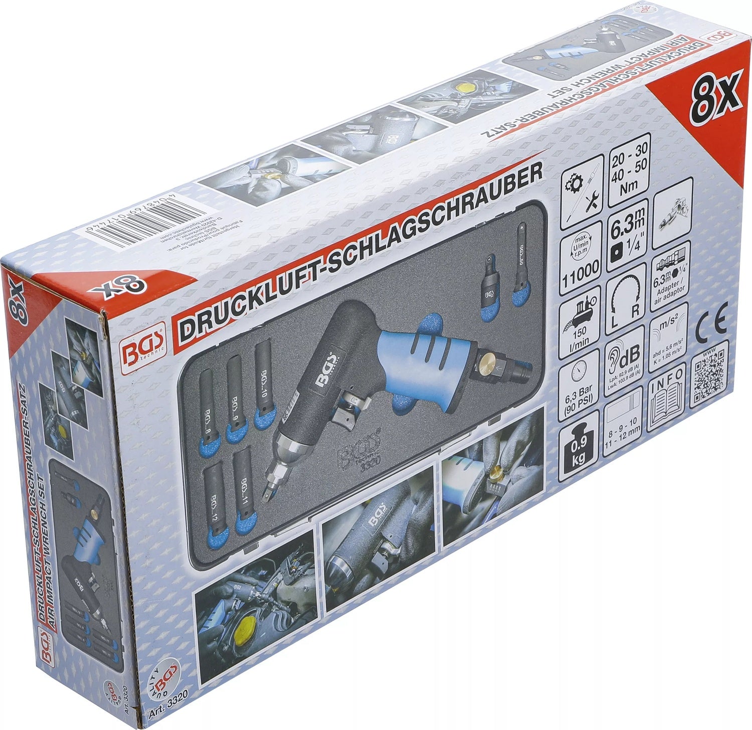 BGS 3320 Druckluft Schlagschrauber für Glühkerzen