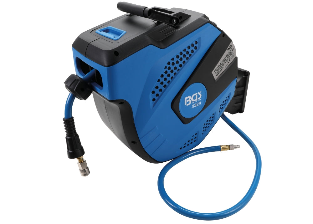 BGS 3323 Druckluftschlauch mit automatischem Aufroller 12m & 2m