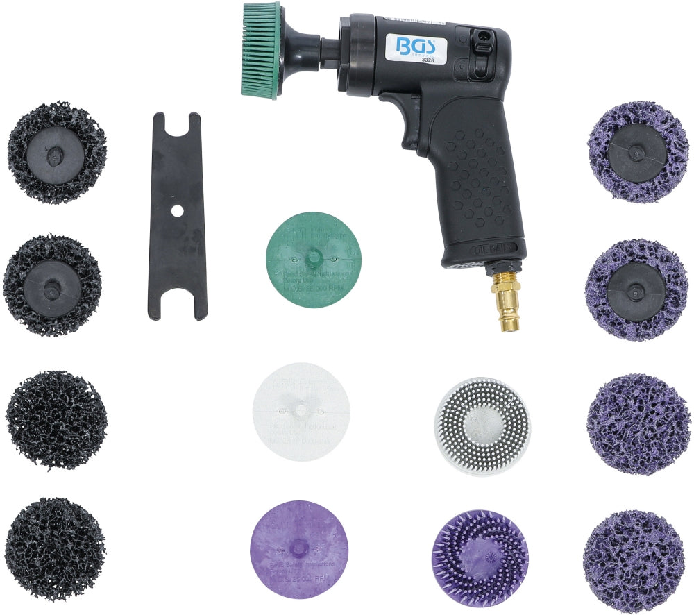 BGS 3328 Satz Druckluft Borstenschleifer 17 teilig