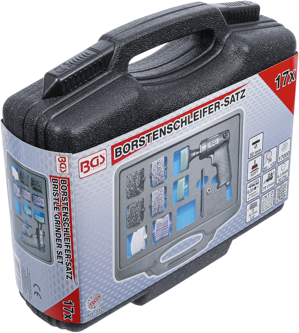 BGS 3328 Satz Druckluft Borstenschleifer 17 teilig