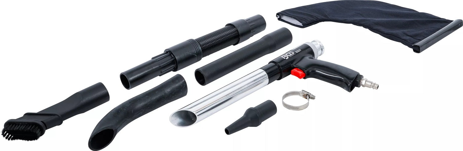 BGS 3337 Druckluft Saugpistole Blaspistole umschaltbar 8 teilig