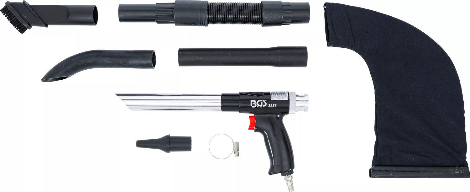 BGS 3337 Druckluft Saugpistole Blaspistole umschaltbar 8 teilig