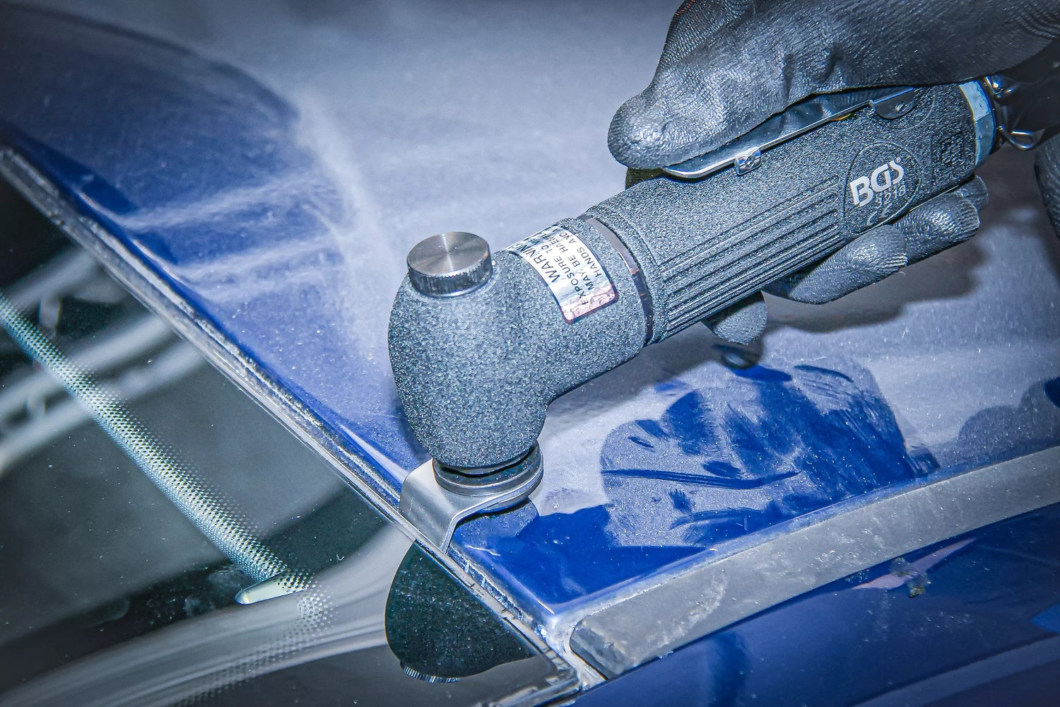 BGS 3338 Schneidmesserset für Druckluft Ausglaser 3218 9291 SW 19mm 5 teilig