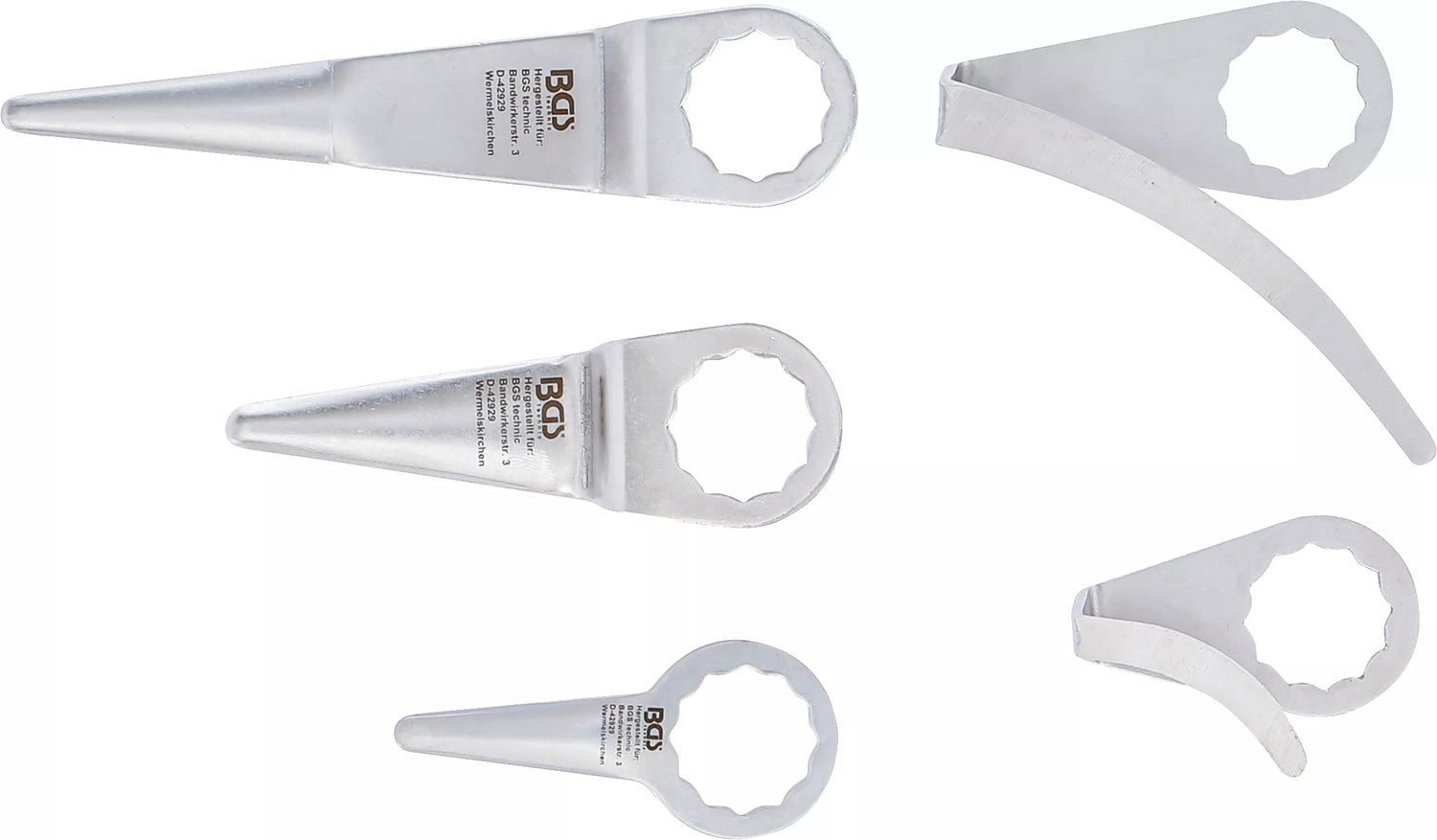 BGS 3338 Schneidmesserset für Druckluft Ausglaser 3218 9291 SW 19mm 5 teilig