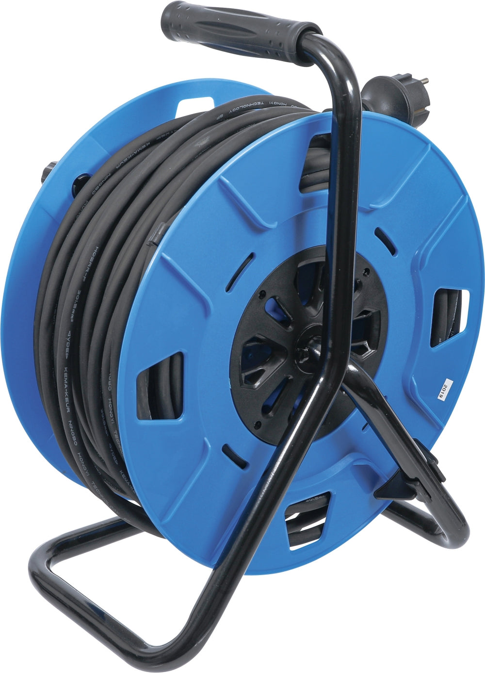 BGS 3378 Kabeltrommel 50m 3 x 1,5mm² 4 Steckdosen mit Verschlusskappe 3500W IP 44