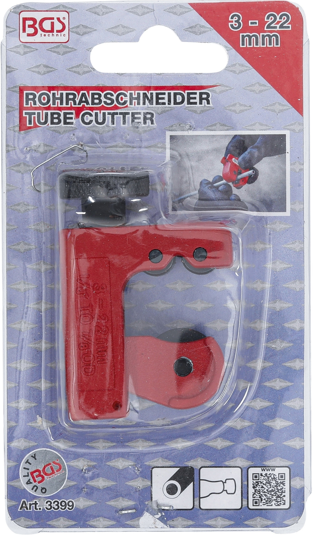 BGS 3399 Rohrabschneider Abschneider für Rohre Ø3-22mm