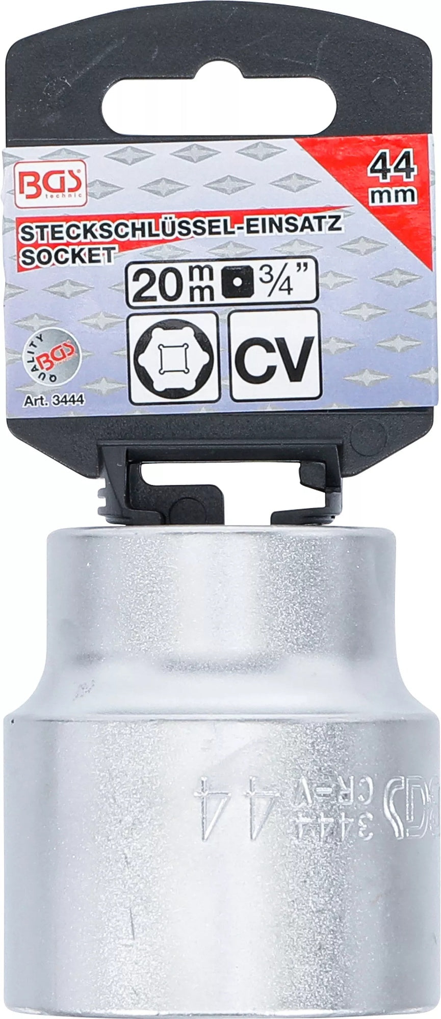 BGS 3444 Nuss / Stecknuss / Steckschlüsseleinsatz 44mm Antrieb 20mm (3/4") speziell für Citroën-Antriebswellen