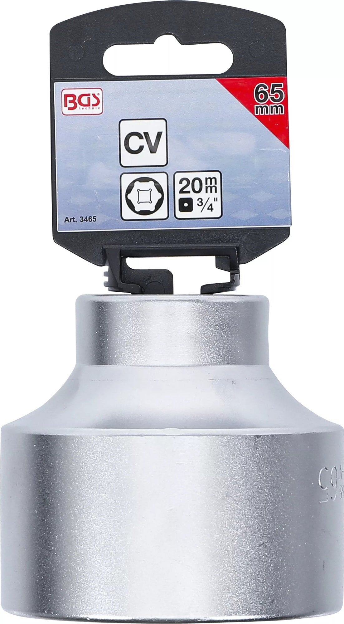 BGS 3465 Nuss / Stecknuss / Steckschlüsseleinsatz Sechskant SW 65mm Antrieb 20mm (3/4")