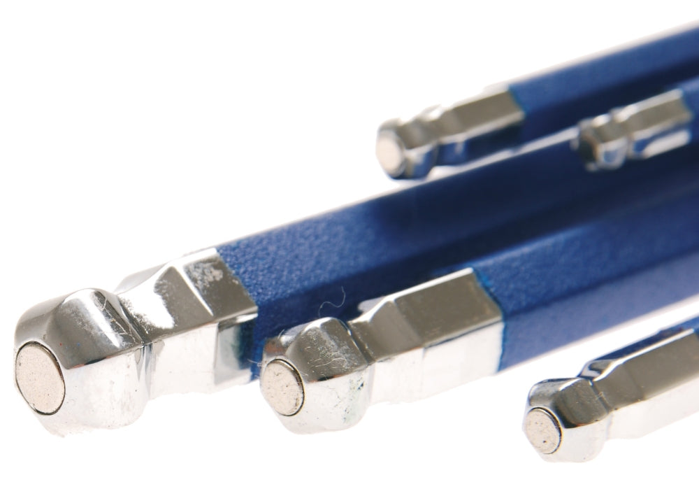 BGS 35100 Satz Winkelschlüssel extra lang Innensechskant / Innensechskant mit Kugelkopf 1,5 - 10mm 9 teilig