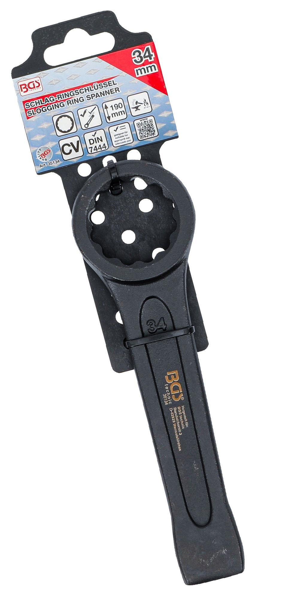 BGS 35134 Ring-Schlagschlüssel 34mm Profil Zwölfkant