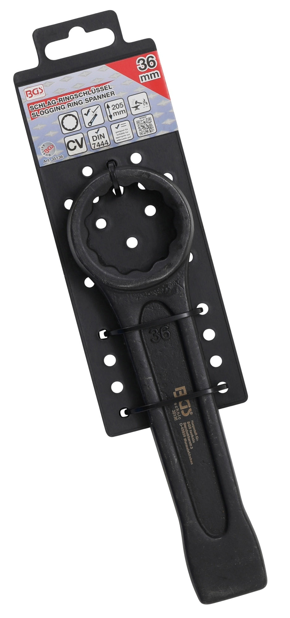 BGS 35136 Ring-Schlagschlüssel 36mm Profil Zwölfkant