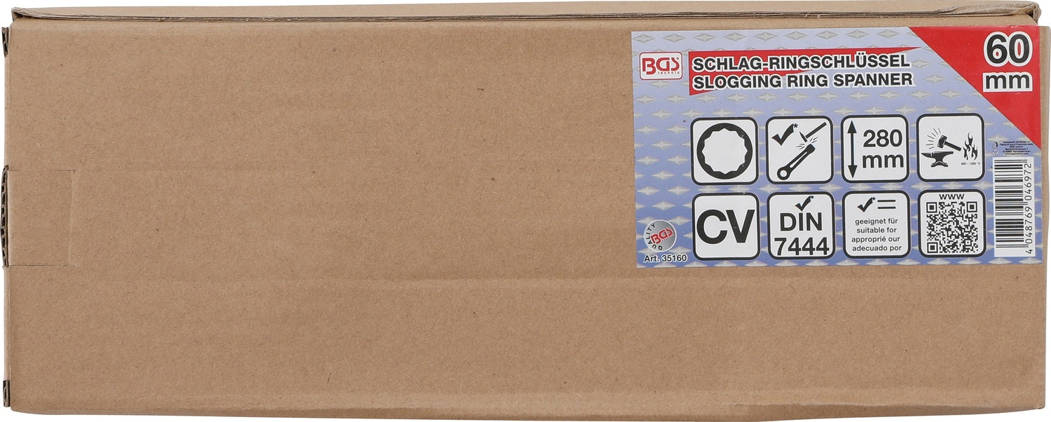 BGS 35160 Ring-Schlagschlüssel 60mm Profil Zwölfkant