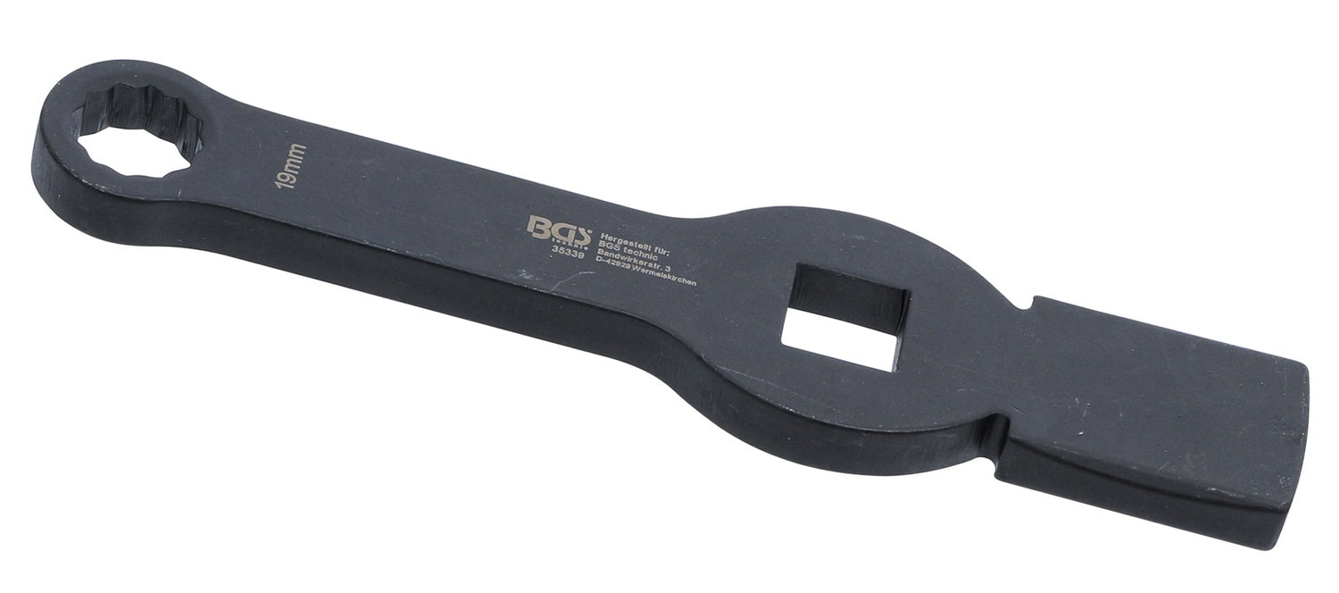BGS 35339 Schlag-Ringschlüssel Zwölfkant mit 2 Schlagflächen SW 19mm