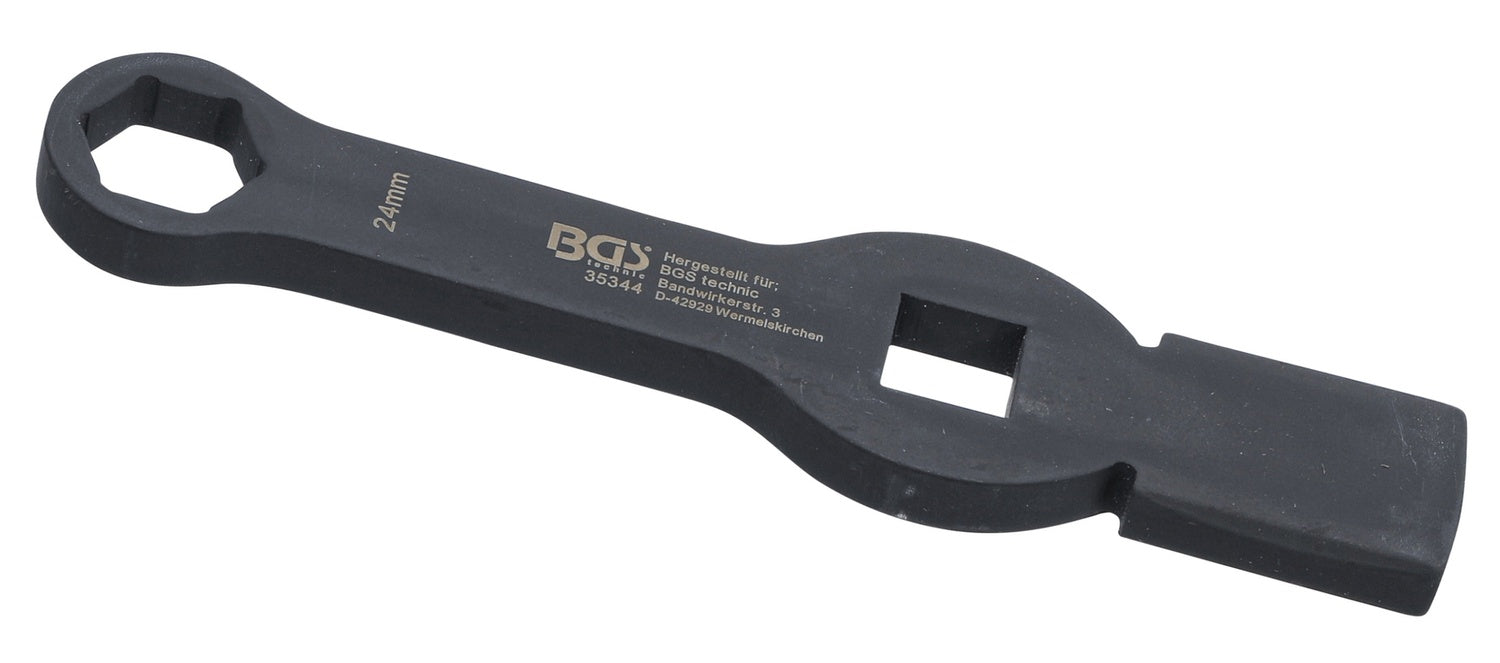 BGS 35344 Schlag-Ringschlüssel Sechskant mit 2 Schlagflächen SW 24mm